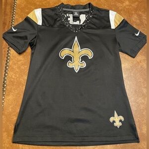 Nike New Orleans Saints Drew Brees #9 Bling Women’s Jersey Size Large Fitted